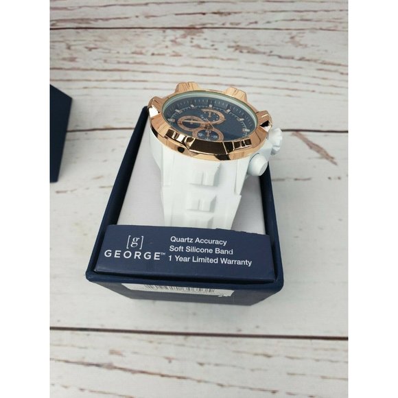 George Quartz Accuracy Soft Silicone white Bulk Watch - Picture 7 of 9